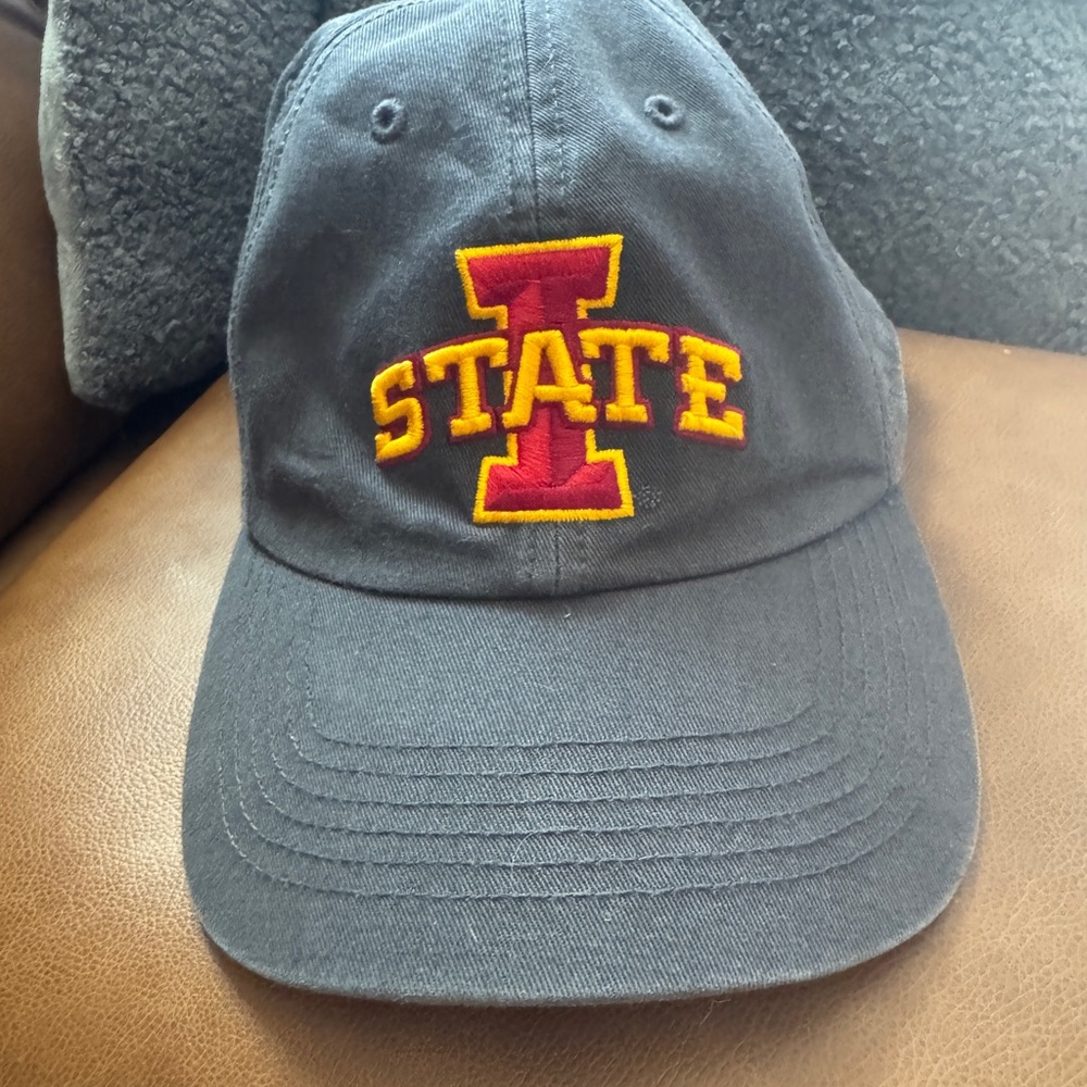 I STATE Embroidered Logo Black Baseball Cap